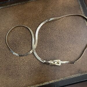 Vintage Gold Metallic Flexible Belt